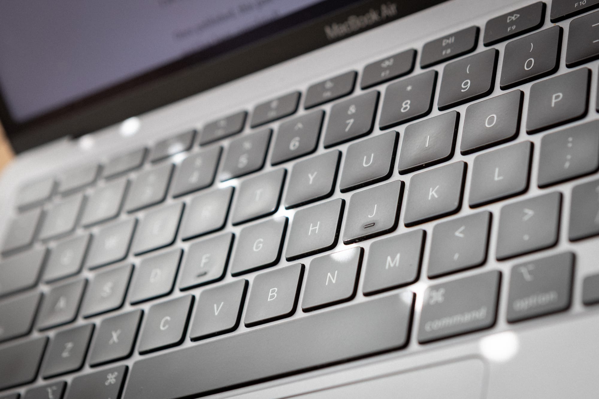 Close up of computer keyboard.